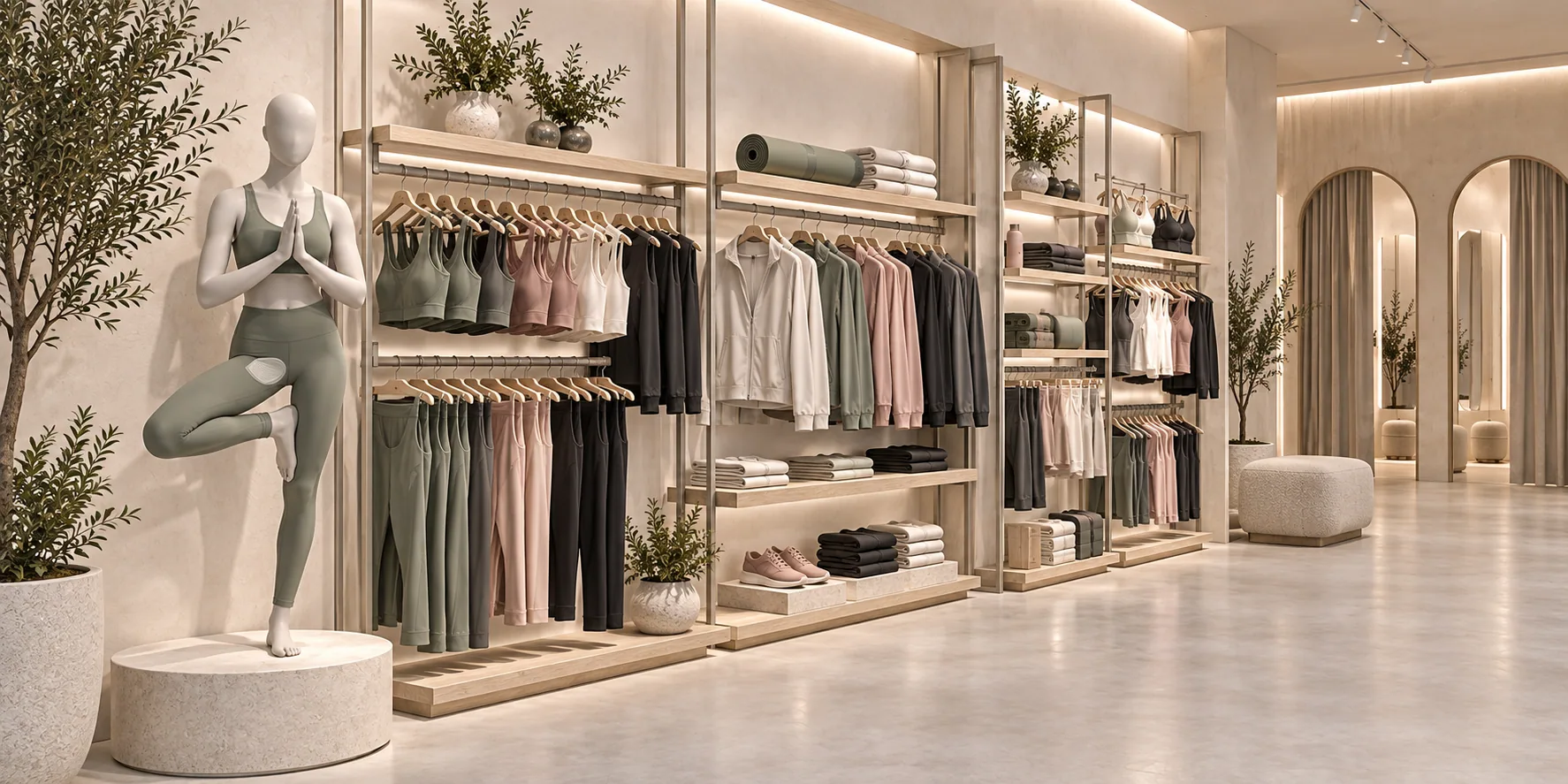 Activewear wall