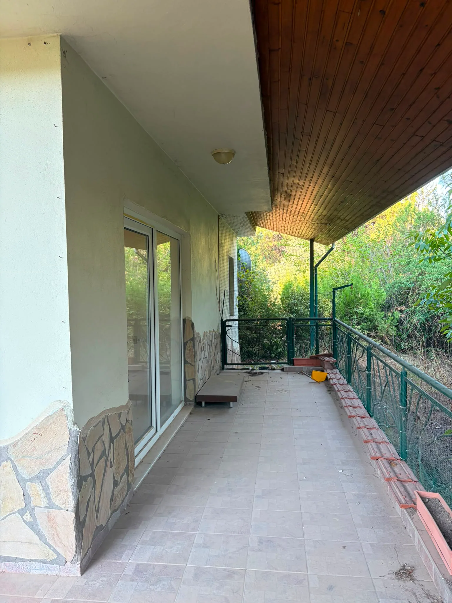 Existing condition before renovation: the terrace as it stands