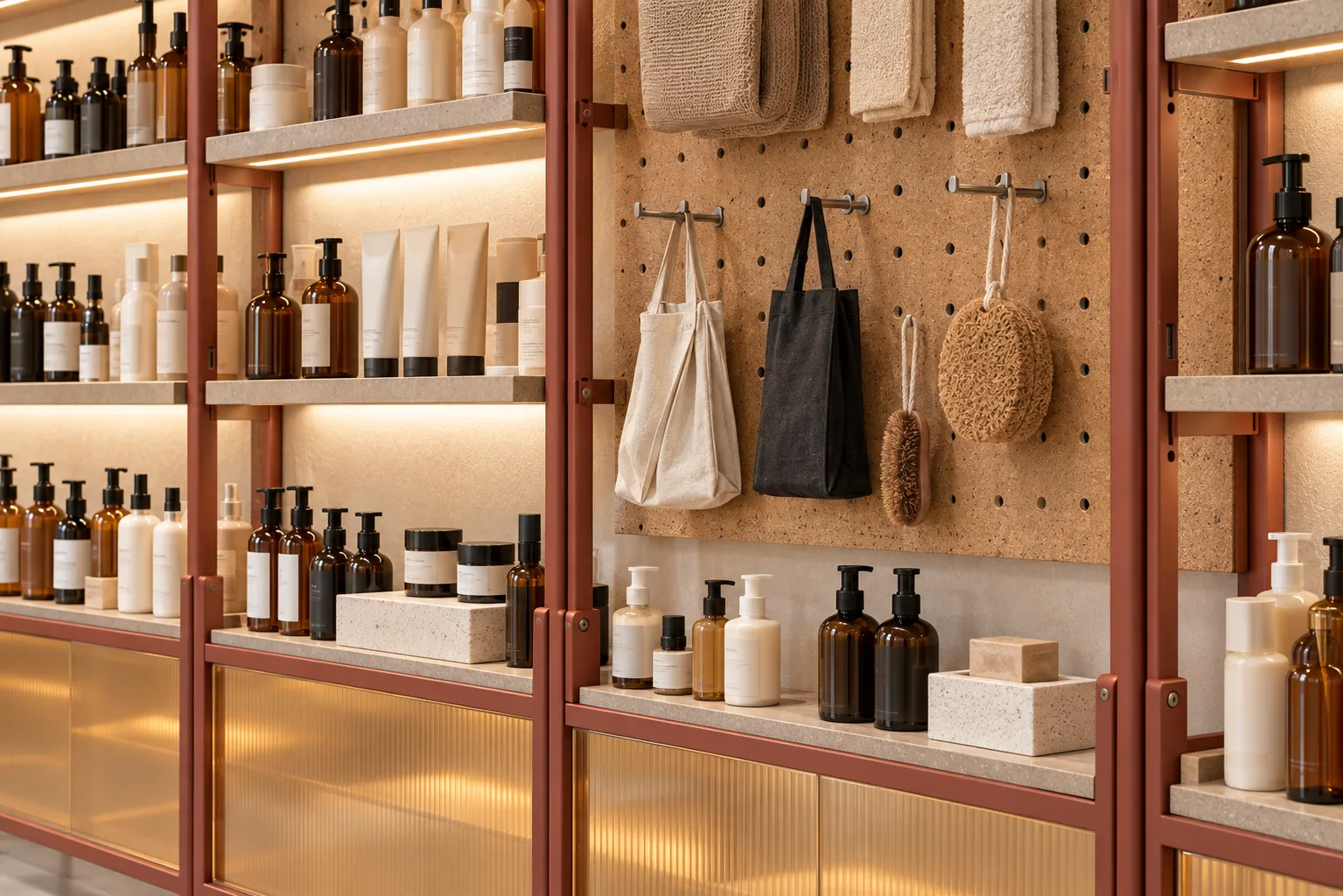 Wall shelf and accessory board