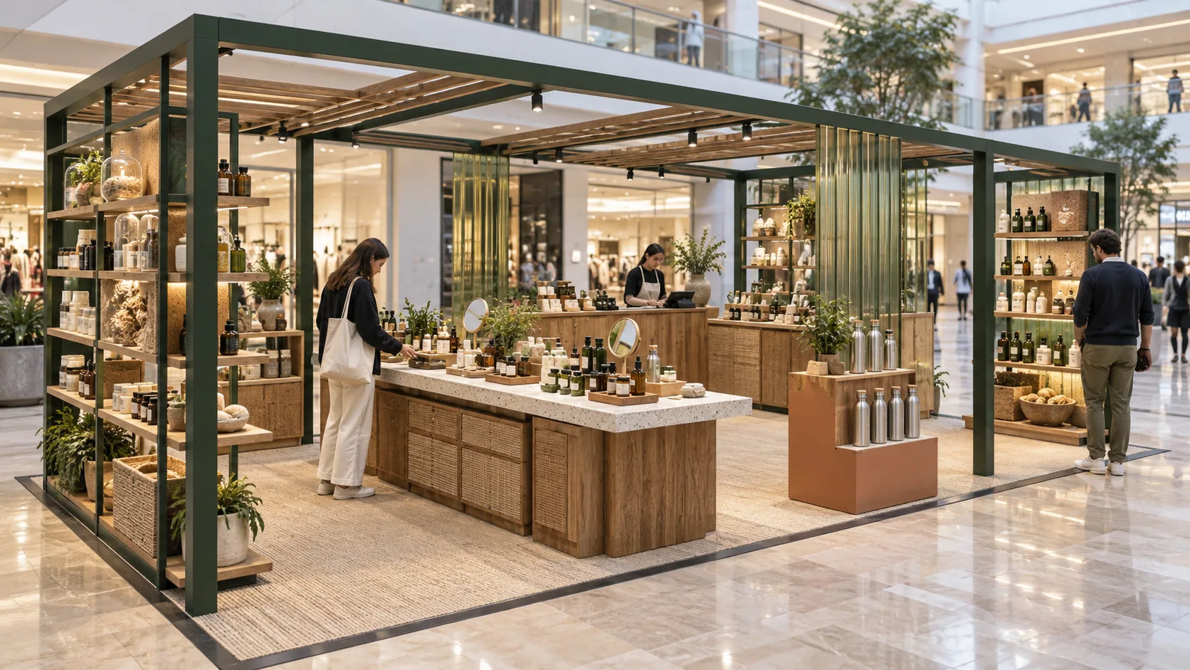 The green-framed pop-up as a whole