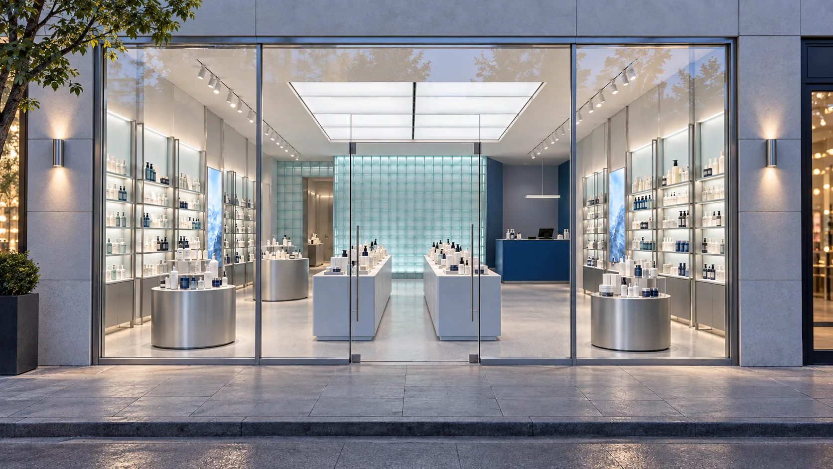 Store frontage and window